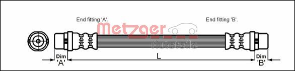 METZGER 4114600 4114600 FÉKCSO - METZGER